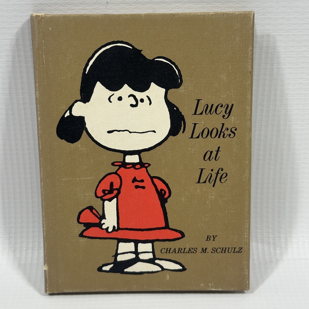 Vintage 1967 Lucy Looks At Life Charles M Schulz Hallmark Brown HC Peanuts